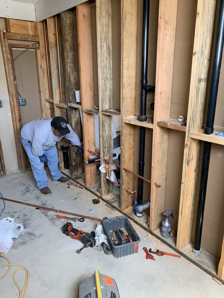 Commercial rough-in plumbing for Water Heater Replacement in Evansburg Crossing